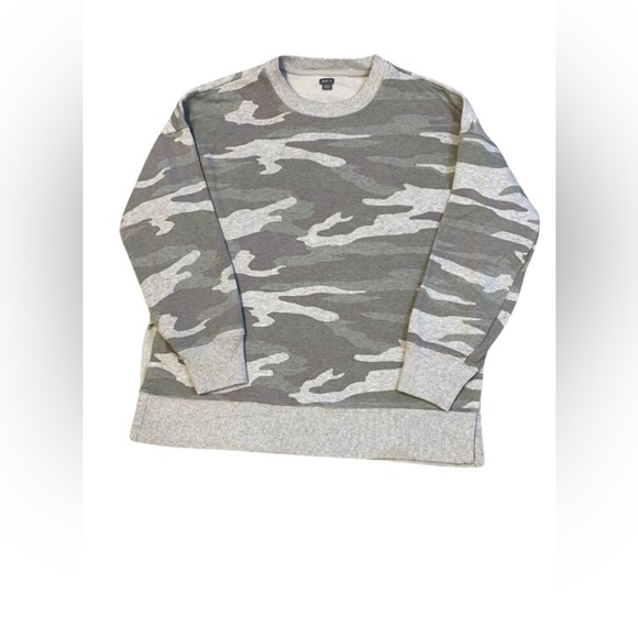 Aerie Camo Sweatshirt Crewneck Pullover Oversized Lounge Women’s Size Small - Picture 1 of 4